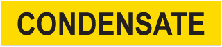 Condensate Pipe Label