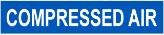 Compressed Air Pipe Label