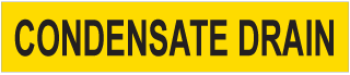 Condensate Drain Pipe Label