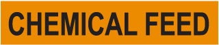 Chemical Feed Pipe Label