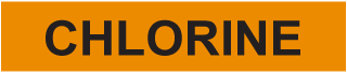 Chlorine Pipe Label