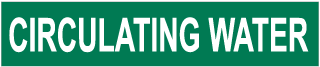 Circulating Water Pipe Label