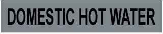 Domestic Hot Water Self-Adhesive Pipe Marker
