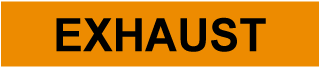 Exhaust Pipe Label