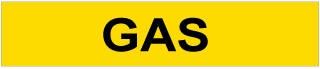 Gas Pipe Label