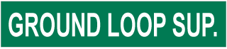 Ground Loop Sup. Pipe Label
