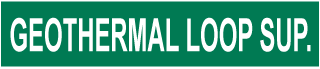 Geothermal Loop Sup. Pipe Label
