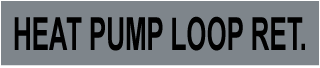 Heat Pump Loop Ret. Self-Adhesive Pipe Marker