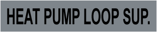 Heat Pump Loop Sup. Self-Adhesive Pipe Marker