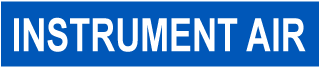 Instrument Air Pipe Label