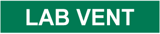 Lab Vent Pipe Label