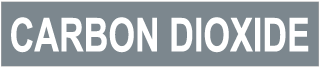 Carbon Dioxide Pipe Label