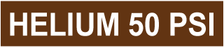 Helium 50 Psi Pipe Label