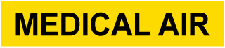 Medical Air Pipe Label