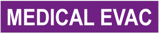 Medical Evac Pipe Label
