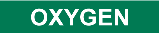 Oxygen Pipe Label