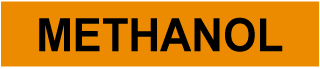 Methanol Pipe Label