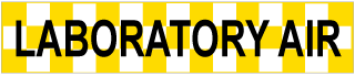 Laboratory Air Pipe Label