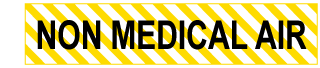 Non Medical Air Pipe Label