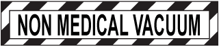 Non Medical Vacuum Pipe Label