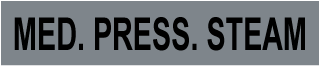 Med. Press. Steam Self-Adhesive Pipe Marker