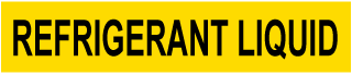 Refrigerant Liquid Pipe Label