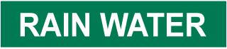 Rain Water Pipe Label