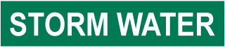 Storm Water Pipe Label