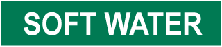Soft Water Pipe Label