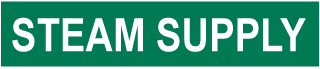 Steam Supply Pipe Label