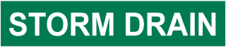 Storm Drain Pipe Label