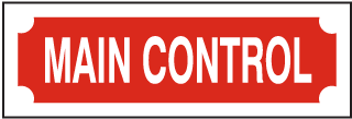 Main Control Sign