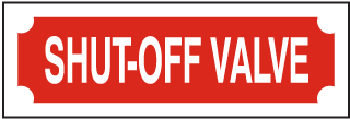 Shut-Off Valve Sign