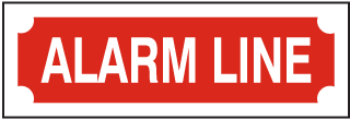 Alarm Line Sign