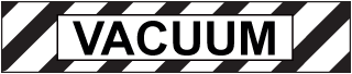 Vacuum Pipe Label