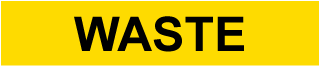 Waste Pipe Label