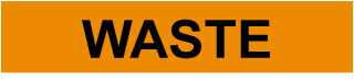 Waste Pipe Label