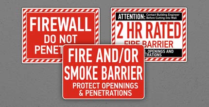 Fire Wall Signs