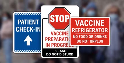 COVID-19 Vaccination Signs