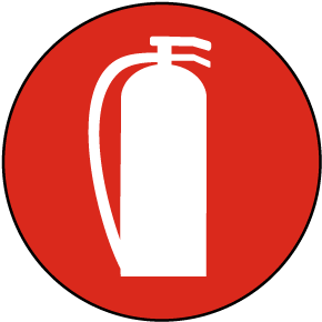 Fire Extinguisher Symbol Floor Sign