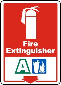 Fire Extinguisher A Sign