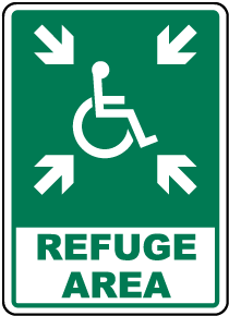 Accessible Refuge Area Sign