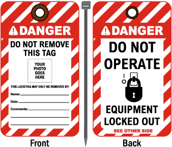 30-Pack Lockout Tagout Danger Tags - Reusable PVC Safety Tags For Industrial, Chemical, & Electrical Lockout