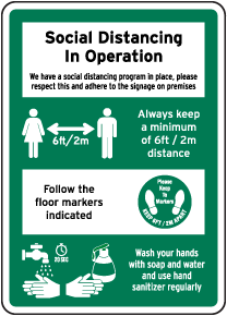 Social Distancing in Operation Sign