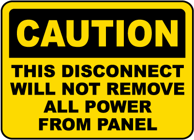 This Will Not Remove All Power Label