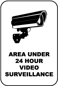 Under Surveillance Signs | Tons of Low-Price Options