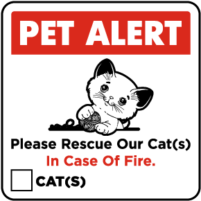 Please Rescue Our Cat Sticker