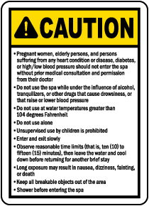 Kentucky Spa Rules Sign