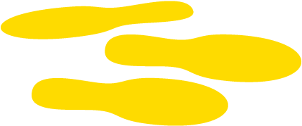 Yellow Footprints – 4¼ × 11⅞″