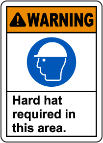 Hard Hat Required In This Area Sign